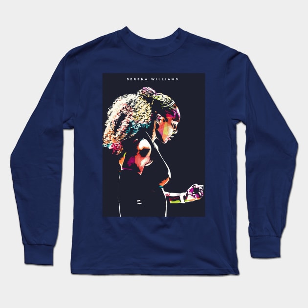 Serena Williams Long Sleeve T-Shirt by Creativedy Stuff